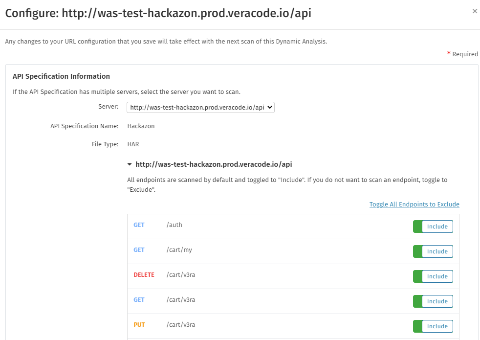 Upload API Specification